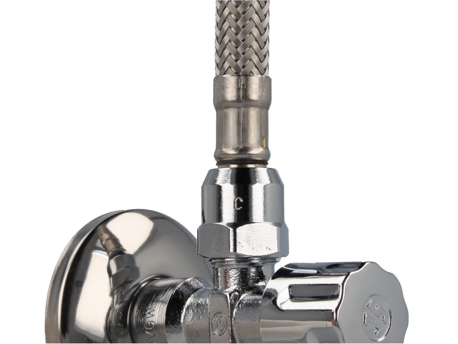 Schlösser Eckventil Profi Eckventil - DVGW - geprüft - Messing verchromt