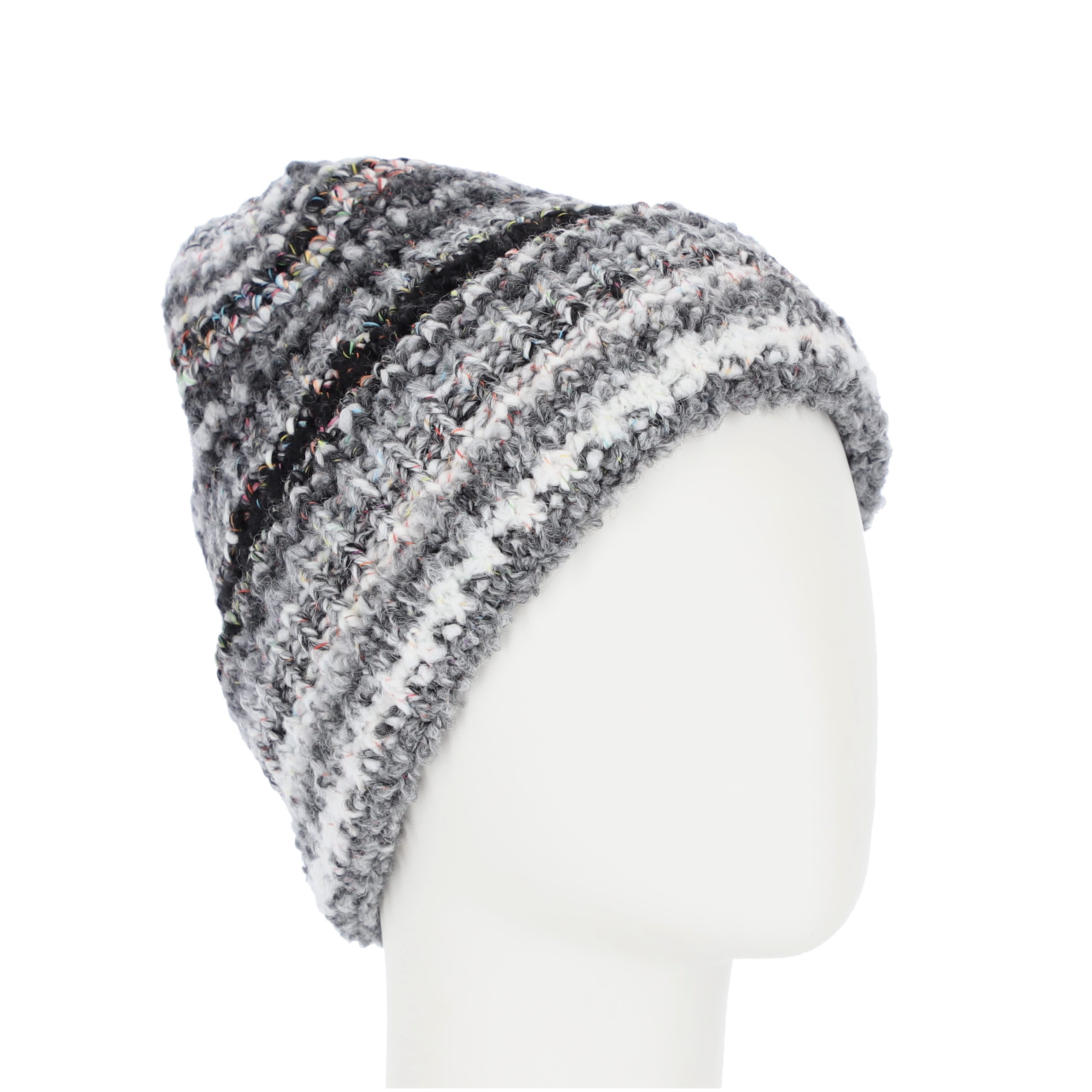 halsüberkopf Accessoires Strickmütze Chenille mit Rippe mit Umschlag günstig online kaufen