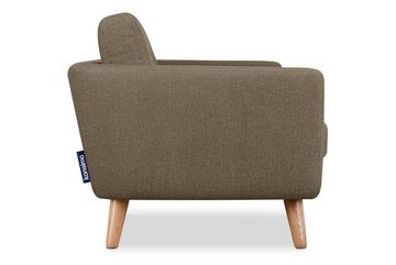 Konsimo 2-Sitzer TAGIO II Sofa 2 Personen, hergestellt in der EU, mit Steppung auf den Rückenkissen