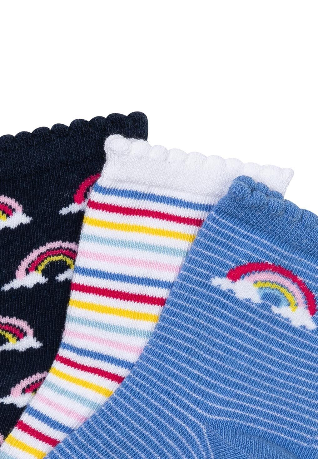 MINOTI Kurzsocken 3 Paar Socken (1y-8y) Blau