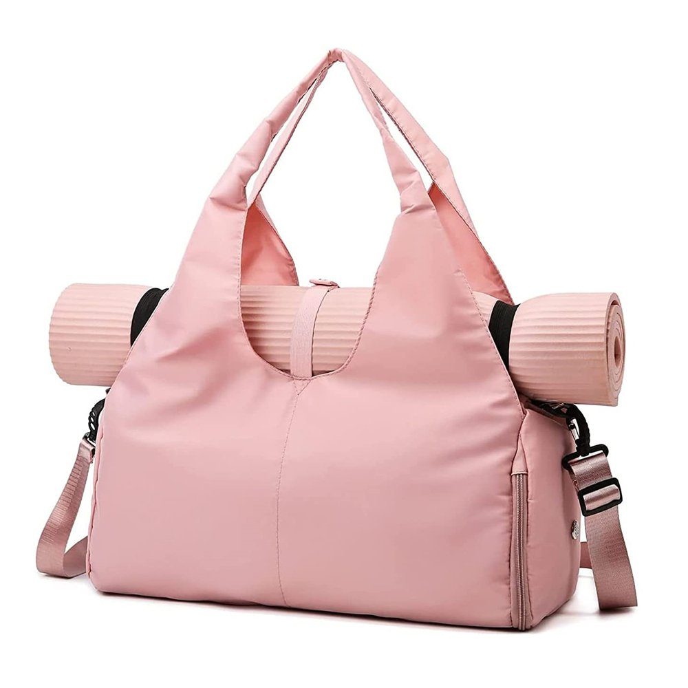 GelldG Sporttasche Sporttasche Yogatasche Reisetasche mit Schuhfach &  mehrere Taschen