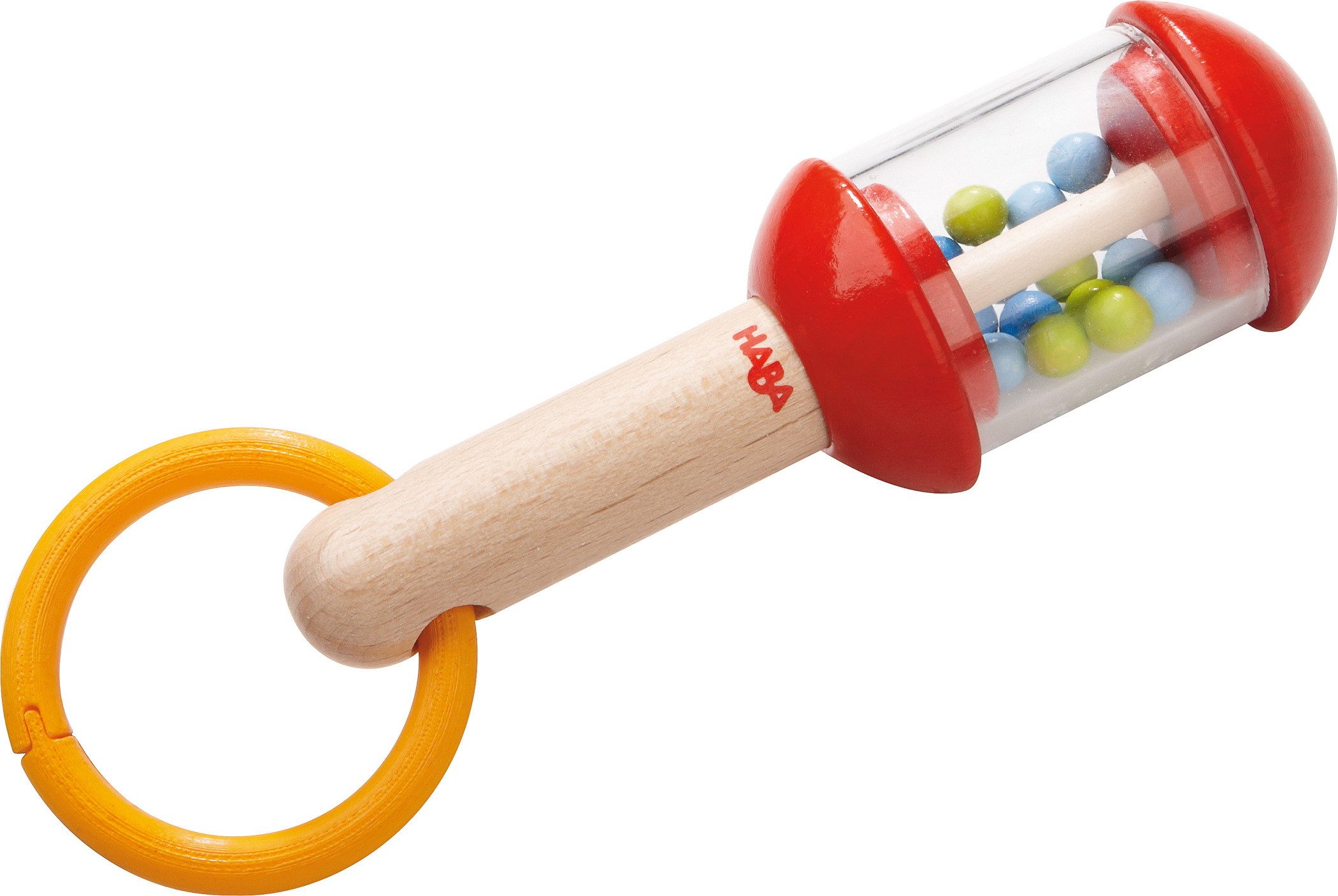 Haba Spielzeug-Musikinstrument Babywelt Klangspielzeug Rasselstab 1005993001
