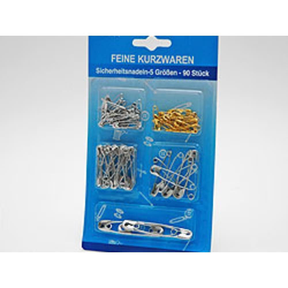 HundB Булавки 90 Булавки Меню, 5 Größen, Stahl, nickelfrei, Stück 90 St., Булавки, Иглы Меню Set Kollektion Größen Stahl nickelfrei