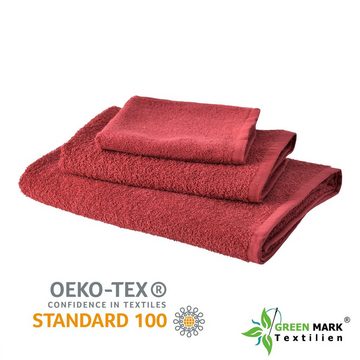 NatureMark Duschtuch Duschtuch 400gsm, 100% Baumwolle (4-St), Duschhandtuch 70x140cm Bordeaux rot