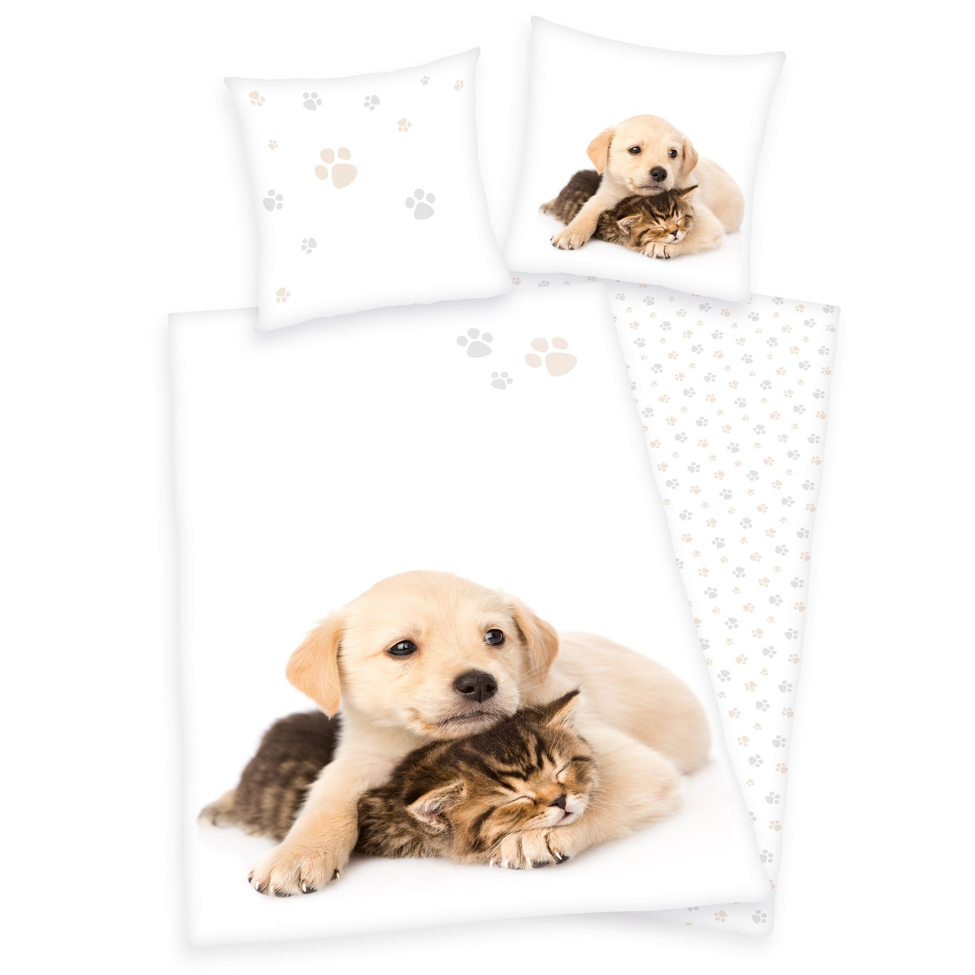 Herding Kinderbettwäsche Bettwäsche Set Hund und günstig online kaufen