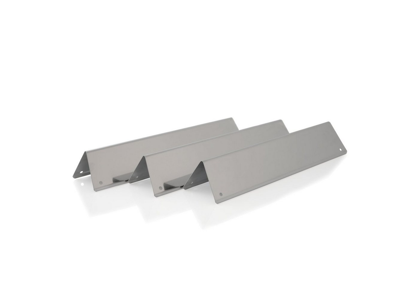 BBQ-Toro Gasgrill Edelstahl Flammenverteiler Set (3 Stück), 38,8 x 8,7cm, Aromaschiene, Passt zu: Weber Spirit 200 Serie ab 2013 (Regler an der Vorderseite)