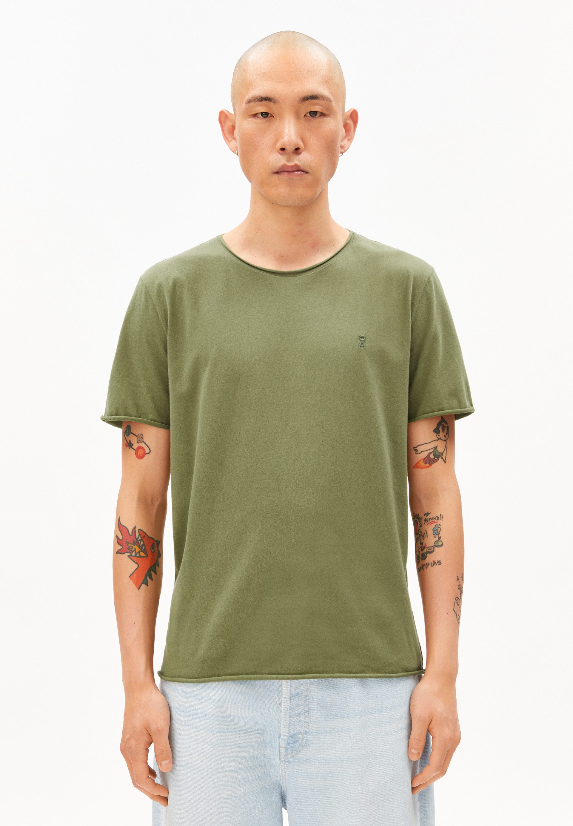 T-Shirt JAAMES BRUSHED T-Shirt aus Bio-Baumwolle
