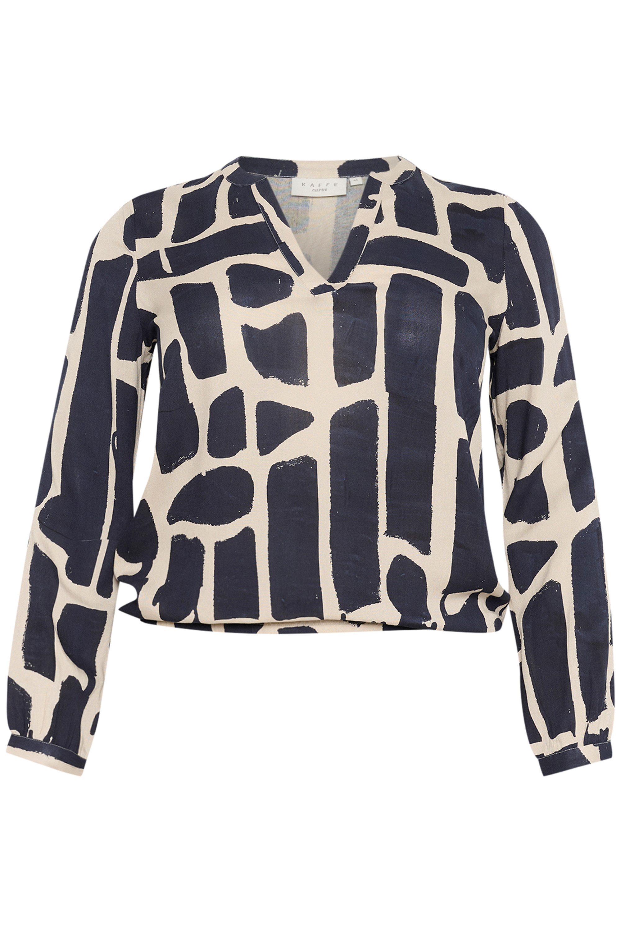 KAFFE Curve Langarmbluse Langarm-Bluse KCdiana Große günstig online kaufen