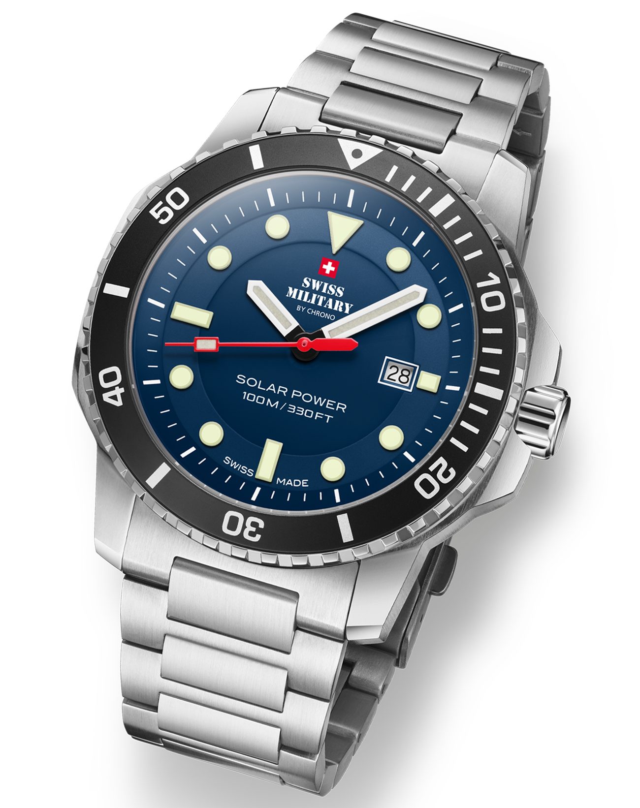Swiss Military by Chrono Solaruhr Schweizer Solar Sportuhren wasserdicht 10 günstig online kaufen