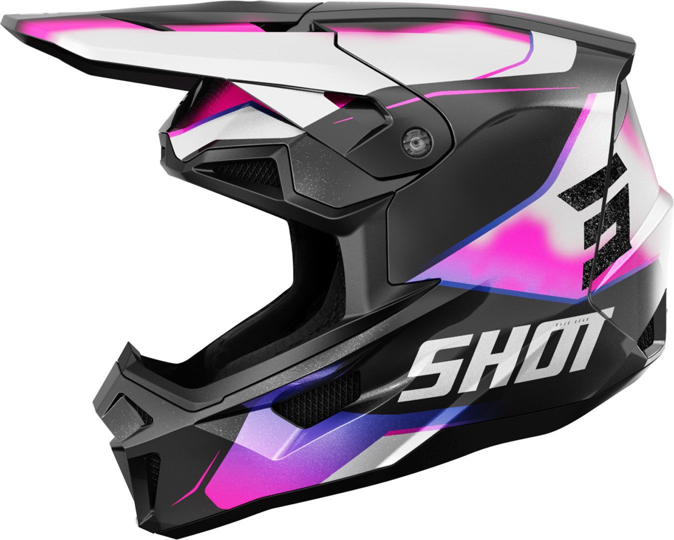 Shot Motocrosshelm Lite Astral Motocross Helm, Notfallsystem-Polsterung (EQRS)
