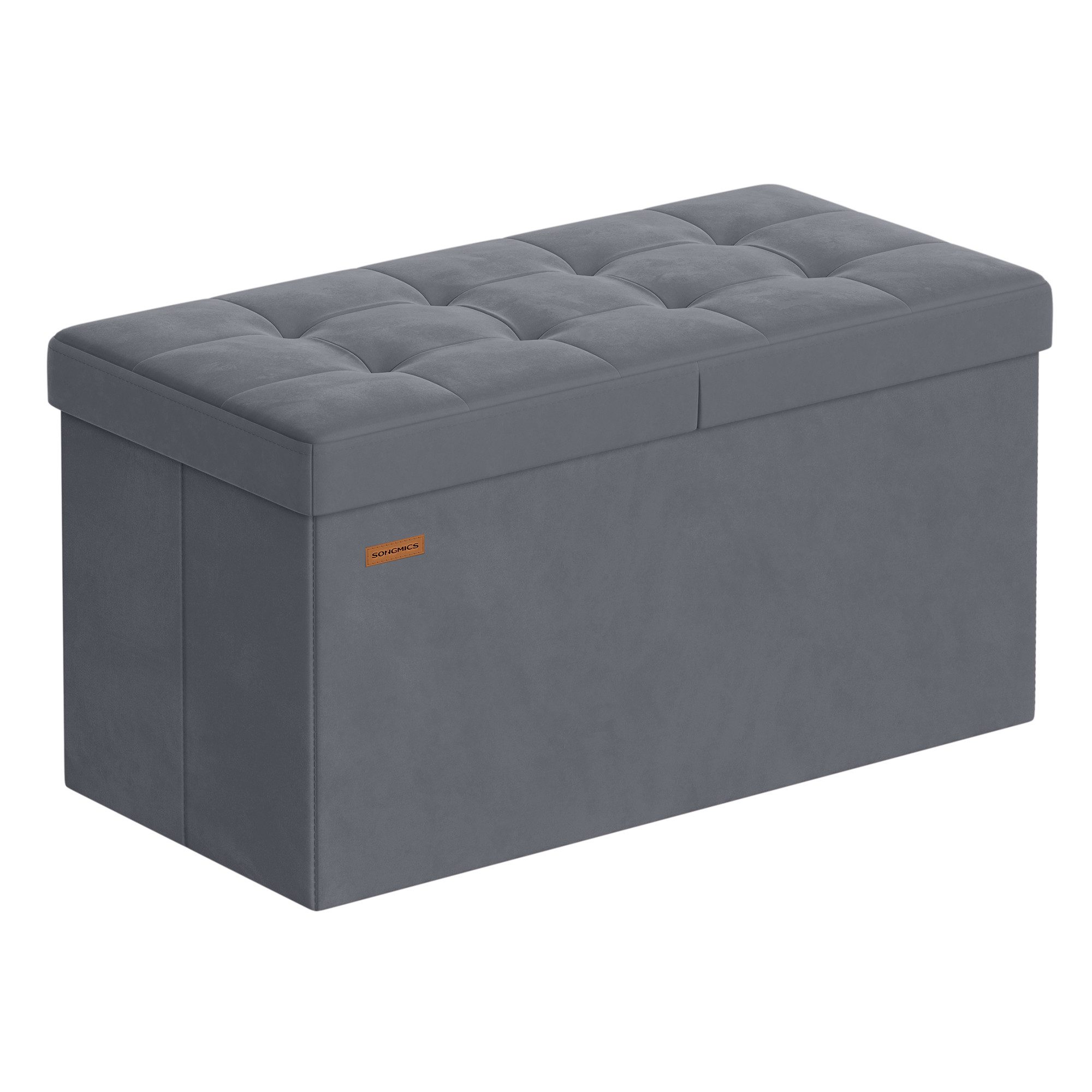 SONGMICS Sitzbank, Sitztruhe mit Deckel, für Eingangsbereich, Aufbewahrungsbox