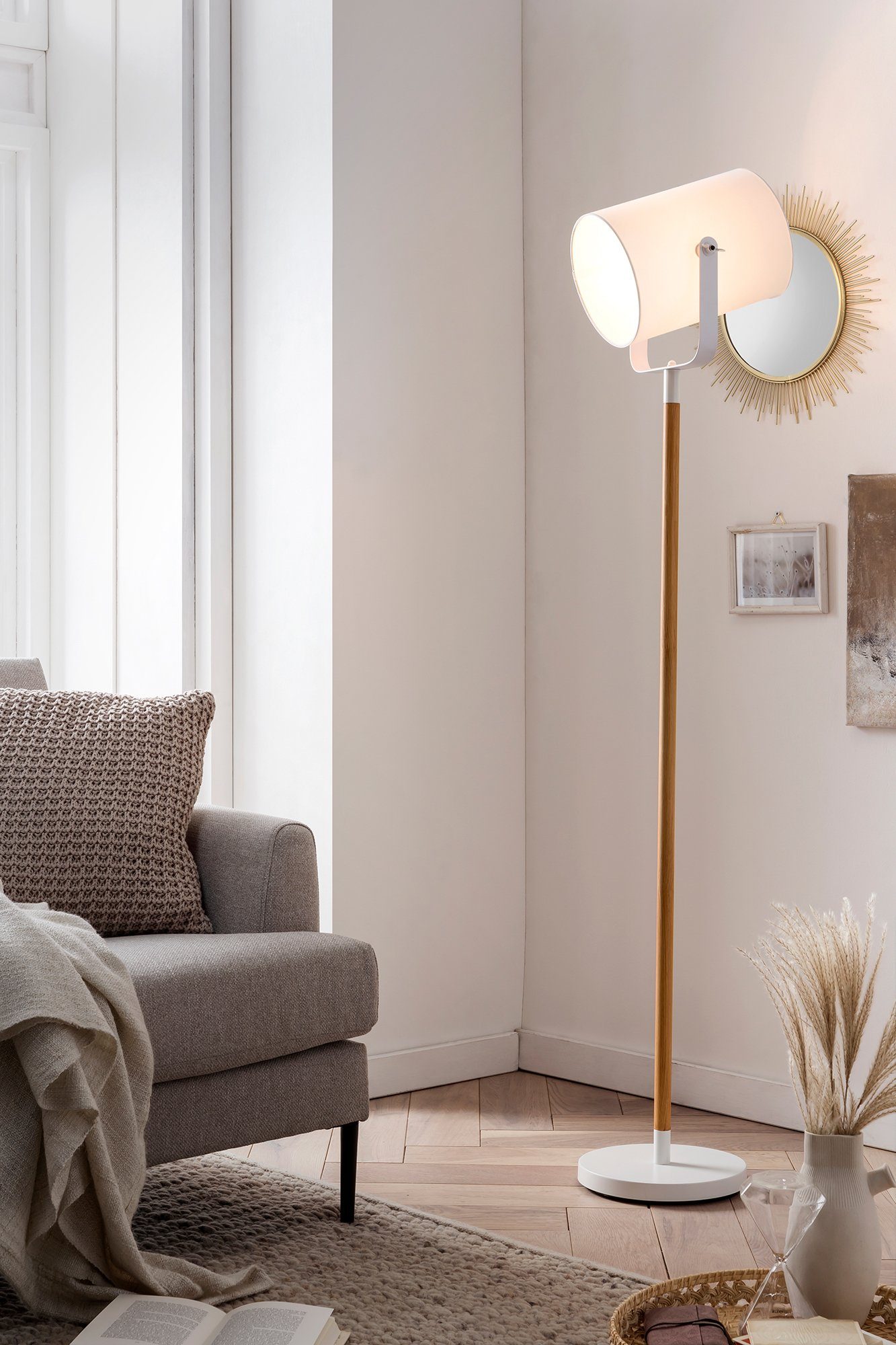 SalesFever Stehlampe Varg, ohne Leuchtmittel, mit günstig online kaufen
