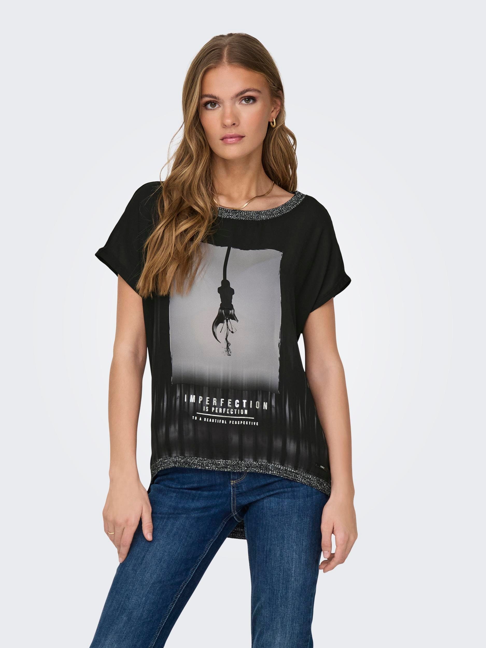 ONLY Kurzarmshirt ONLMICKELA S/S PHOTO TOP günstig online kaufen