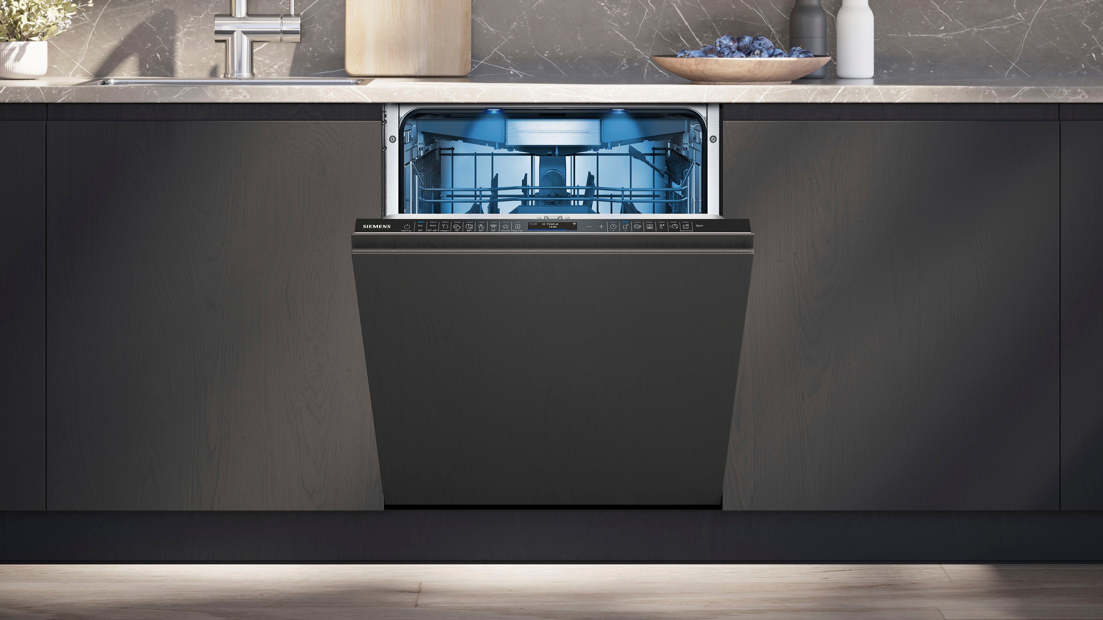 SIEMENS vollintegrierbarer Geschirrspüler iQ700 SN87TX00CE, 14 Maßgedecke, Bessere Trocknung & weniger Energieverbrauch dank Zeolith – Bild 2 von 5
