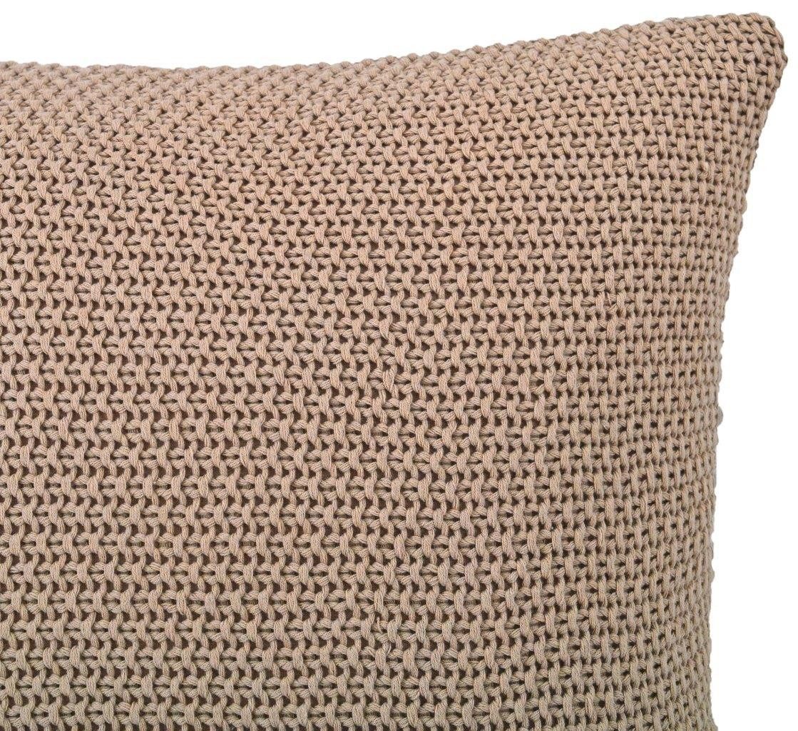OTTO home Dekokissen Phelon, 2 Stk., 100% Baumwolle, Strick, ohne Füllung, Dekokissen, Vorderseite: Strickmuster, 100% Baumwolle, weich, uni – Bild 5 von 5