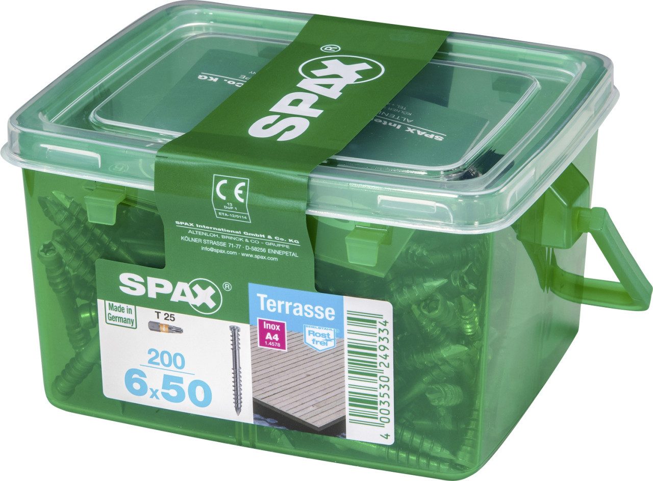 SPAX Terrassenschraube Spax Terrassenschrauben 6.0 x 50 mm TX 25 - 200