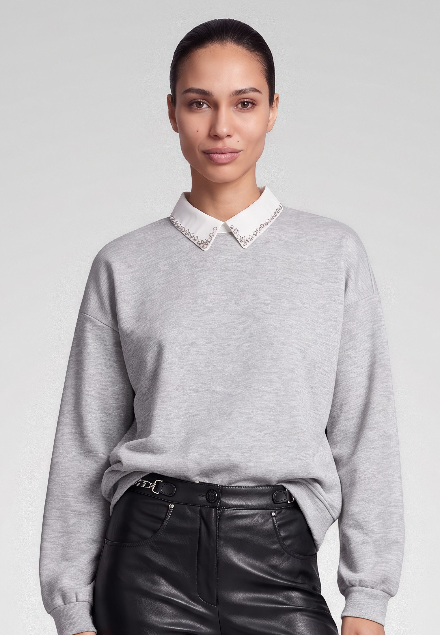 MARC AUREL Sweatshirt mit Schlitz