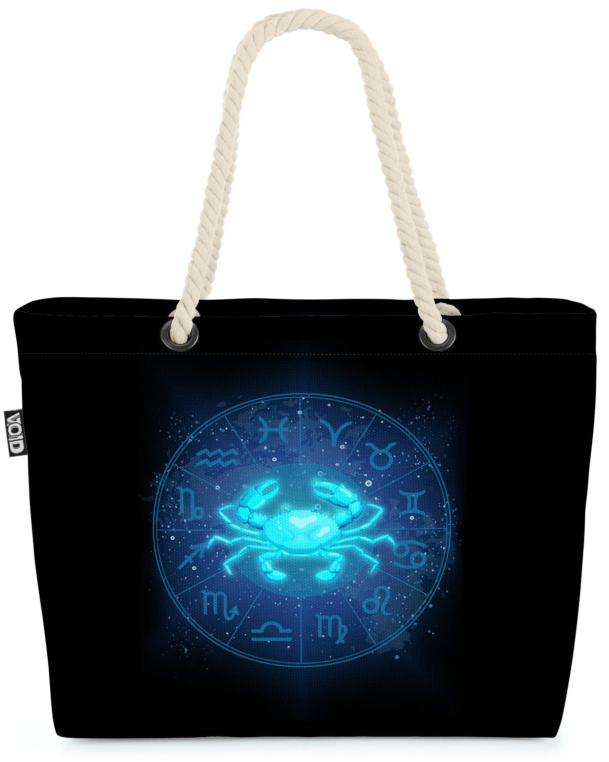VOID Strandtasche (1-tlg), Krebs Sternzeichen Astrologie Horoskop Horoskopeigenschaften Horoskop