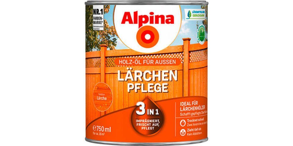 Lärche Alpina Hartholzöl ml Alpina Pflege 750 Öl