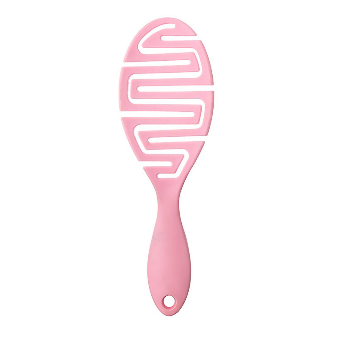 ZanMax Haarbürste Massagekamm Nass- Rosa für Damenkopf, Trockenfriseurkamm und 1-tlg