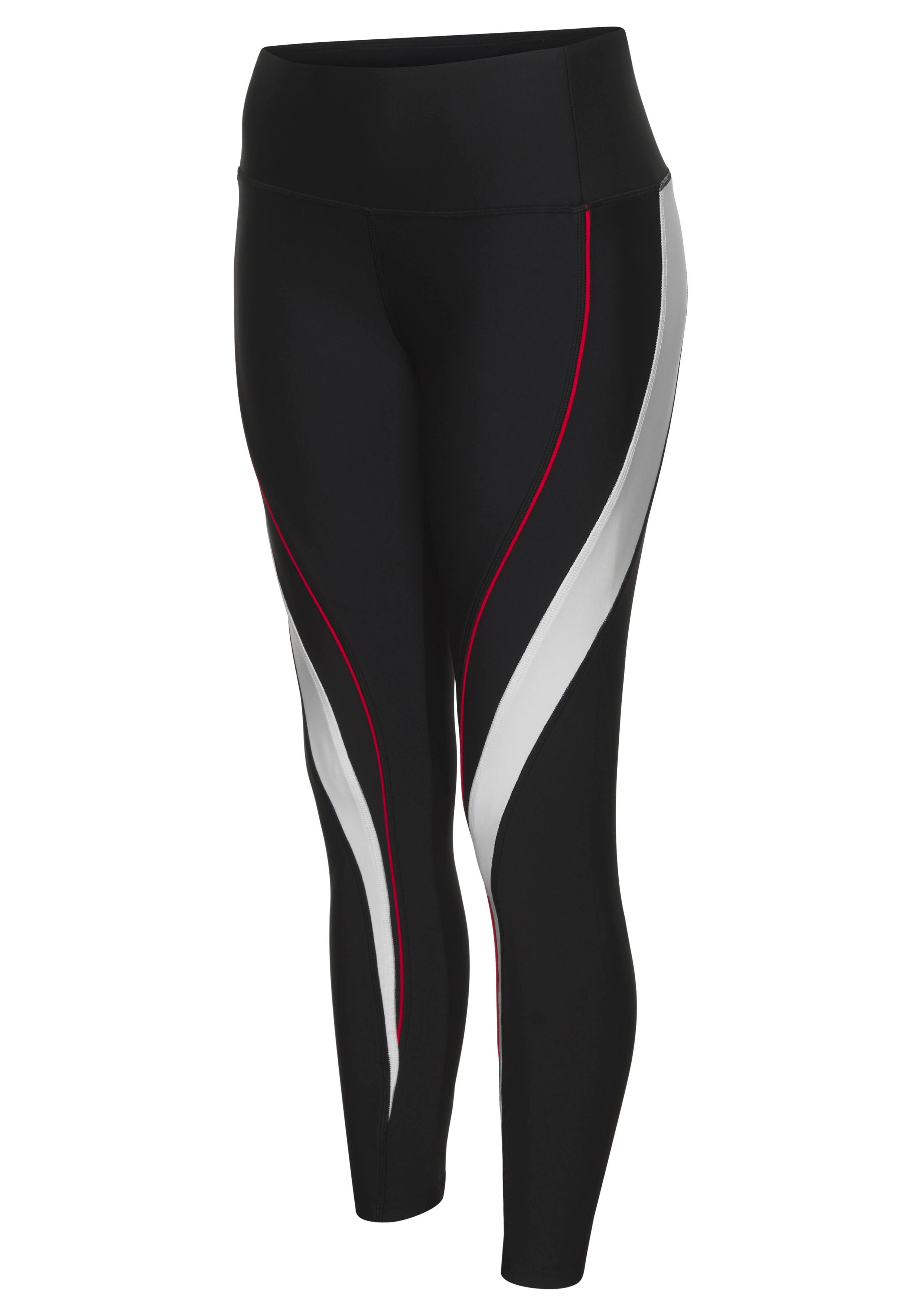 LASCANA ACTIVE Leggings Logo-Badge und Reißverschlusstasche auf der Rückseite