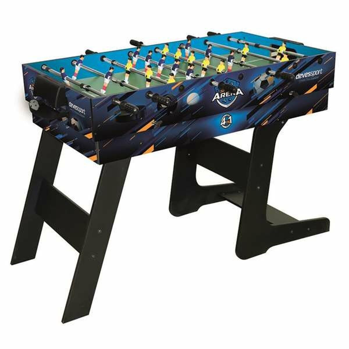 Bigbuy Tischfußballspiel Multispiel-Tisch Biegsam 4 in 1 Holz MDF 115,5x63x16,8 cm