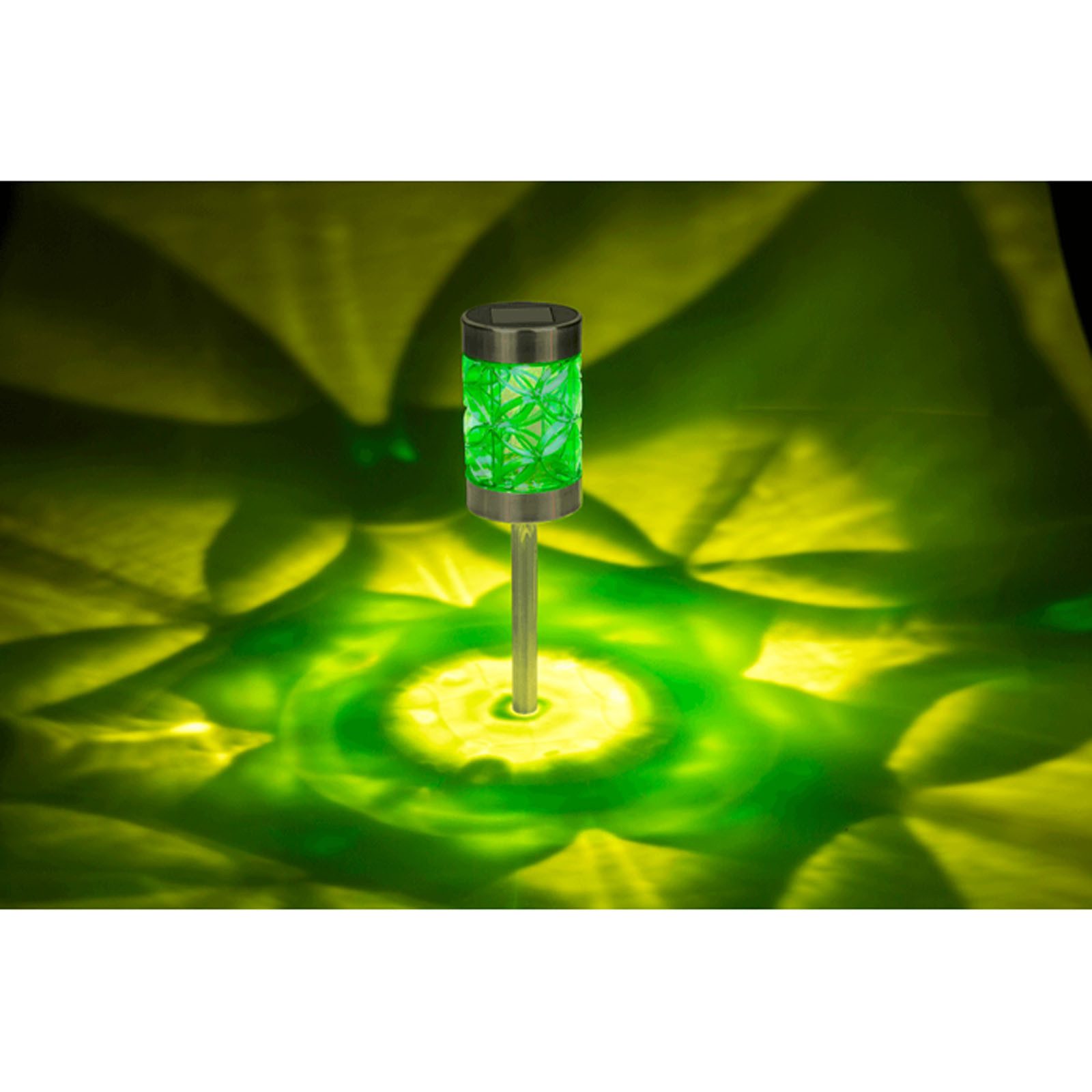 HAC24 LED Solarleuchte Garten Solar Lampen Solarlampen Terrasse, LED fest integriert, Warmweiß, Mystic Star mit Erdspieß