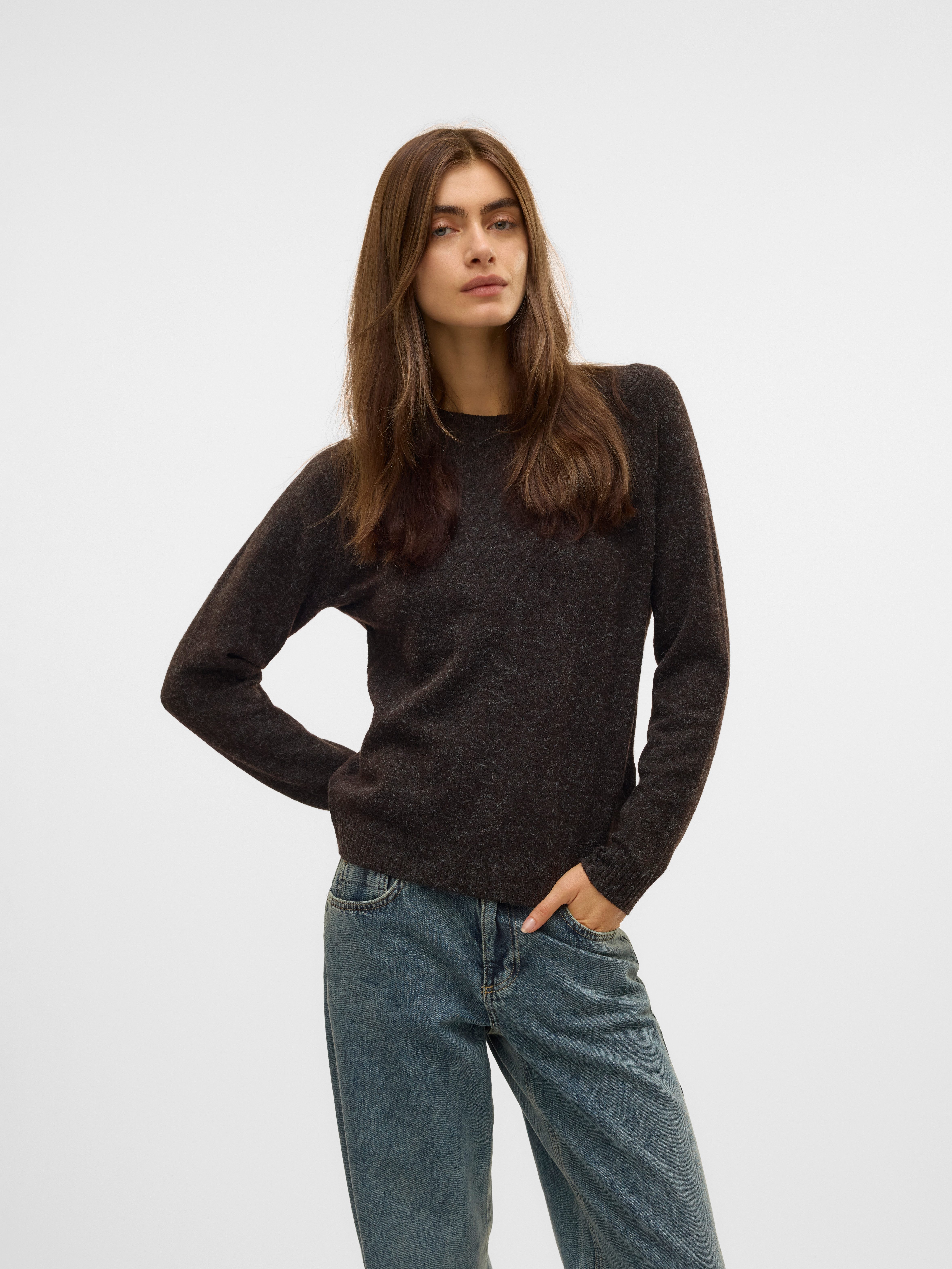 Vero Moda Rundhalspullover VMDOFFY LS O-NECK günstig online kaufen