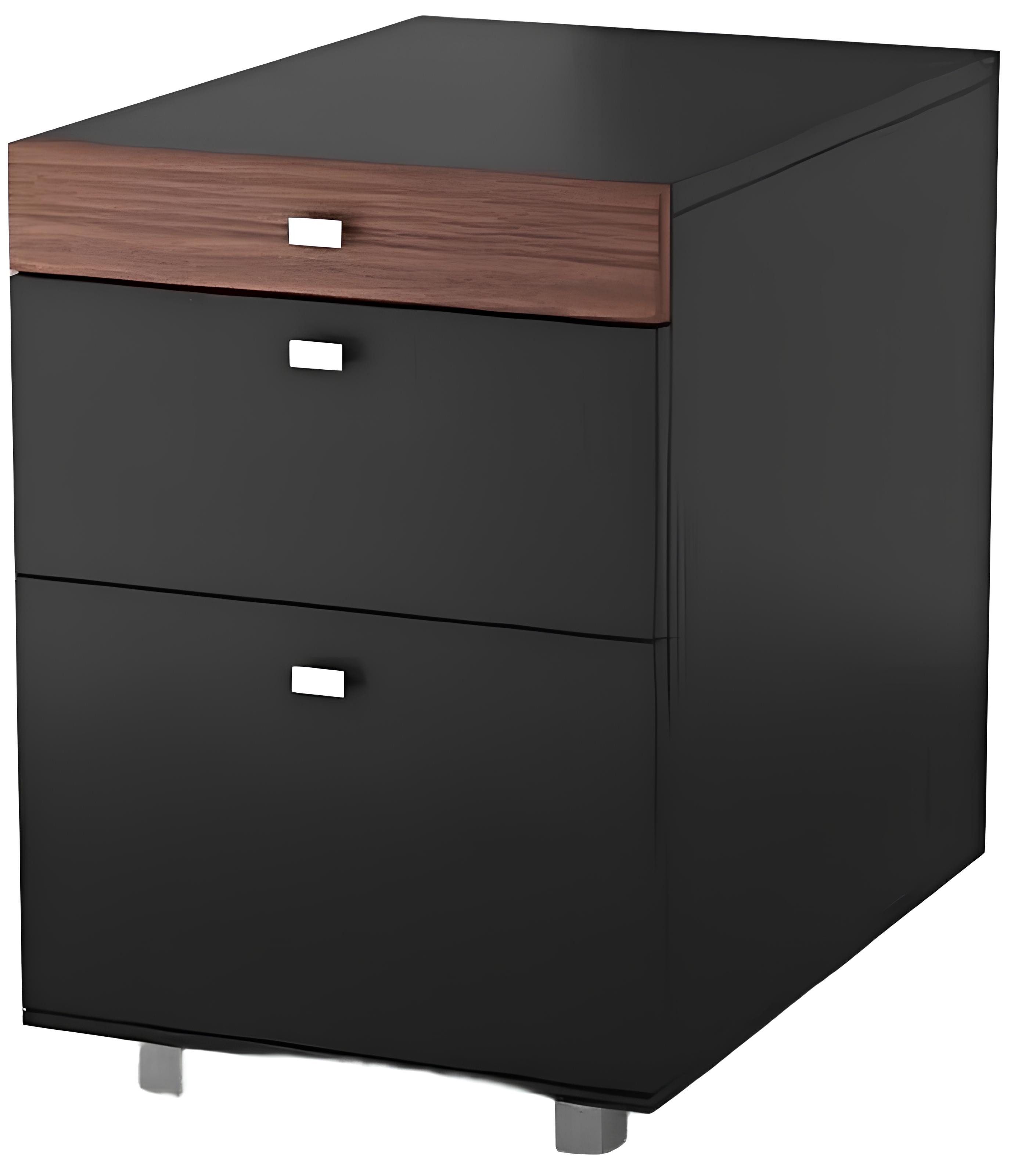 Xlmoebel Schubkastenkommode Schwarze und braune Kommode im modernen Design für das Büro (1 St., Kommode), Hergestellt in Europa