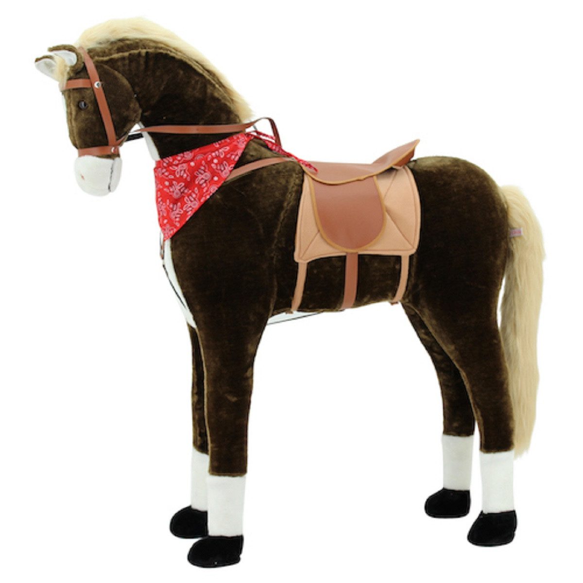 Sweety-Toys Stehpferd Großes Stehpferd 115 cm chocolate- braun ab 4 Jahren geeignet - 3501, Stehpferd