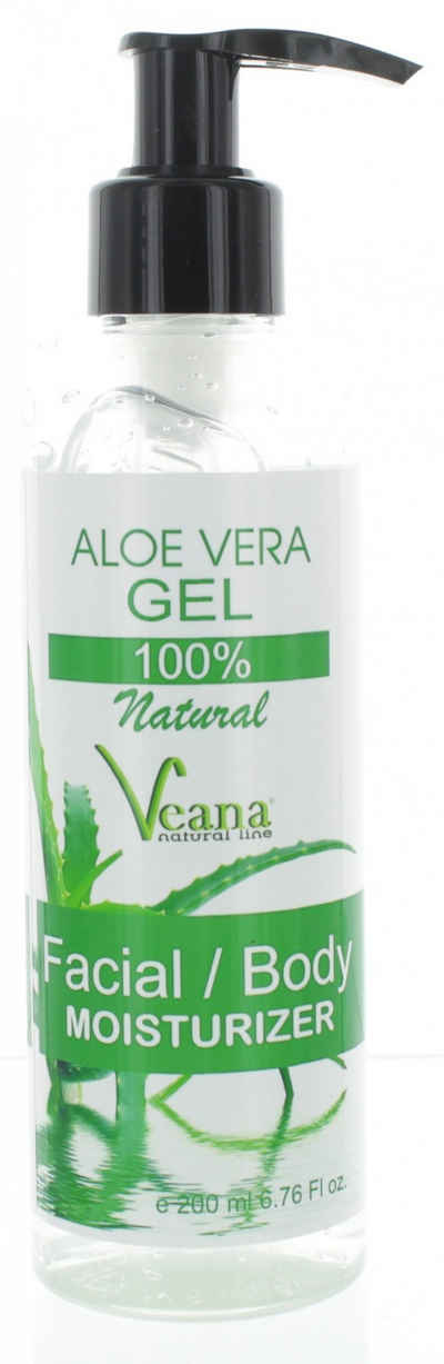 Veana Gesichtsgel Aloe Vera Gel 100% natural (200ml), Sonnenbrand, Entzündungen