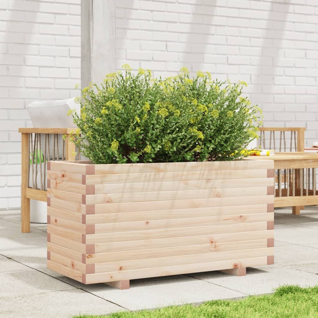 vidaXL Blumentopf Pflanzkübel 90x40x49,5 cm Massivholz günstig online kaufen