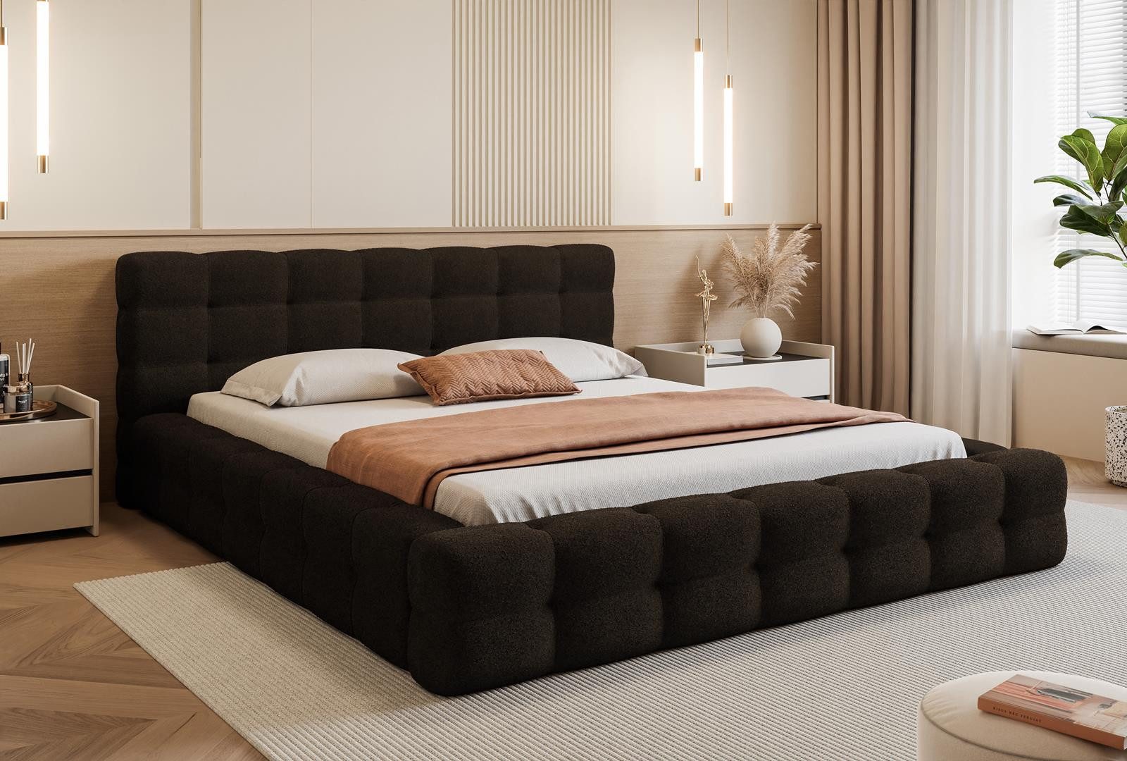 Compleo Polsterbett CLOUDY, Wolkenbett, Funktionales Doppelbett, günstig online kaufen