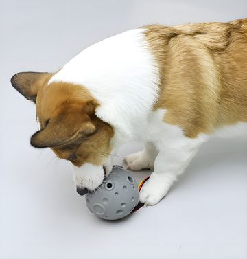 HIYORI Snackball Robuster Futterball für Hunde - Intelligenzspielzeug und Leckerliball, Unzerstörbarer Hundeball mit Snackfunktion