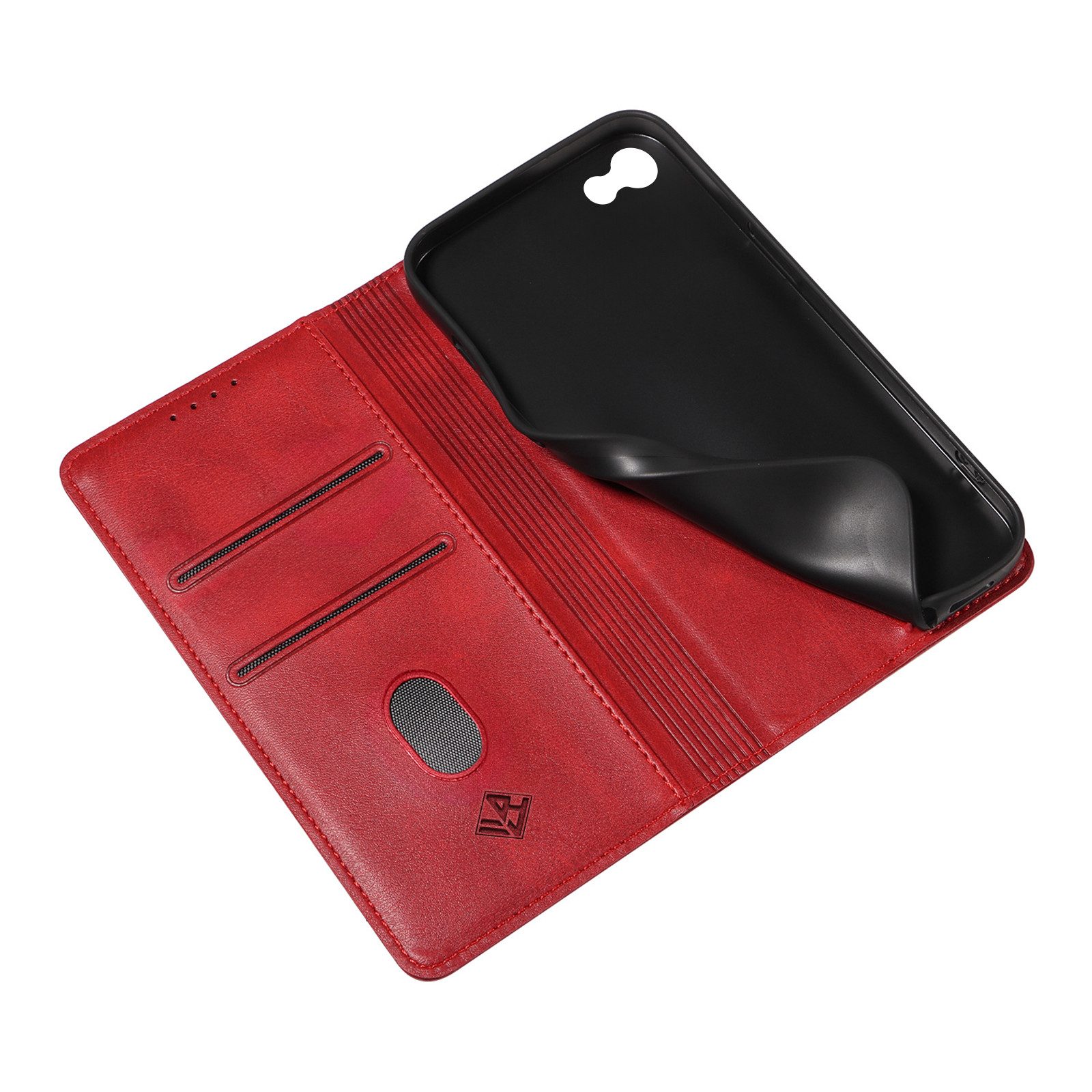 Tec-Expert Handyhülle Tasche Hülle für Apple iPhone 7 / Apple iPhone 8 4.7 Zoll, 4.7", Cover Klapphülle Case mit Kartenfach Fliphülle aufstellbar