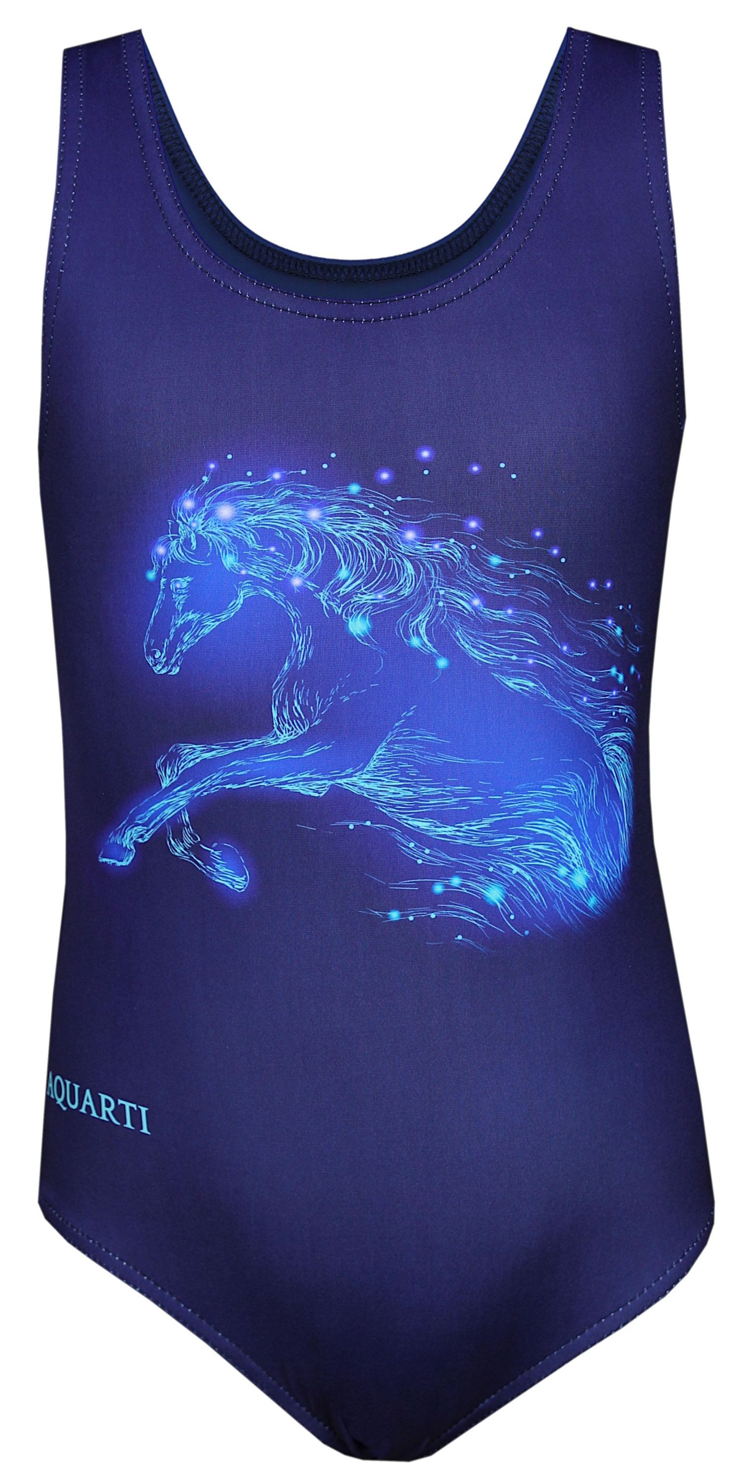 Aquarti Badeanzug Aquarti Mädchen Badeanzug mit Ringerrücken Print