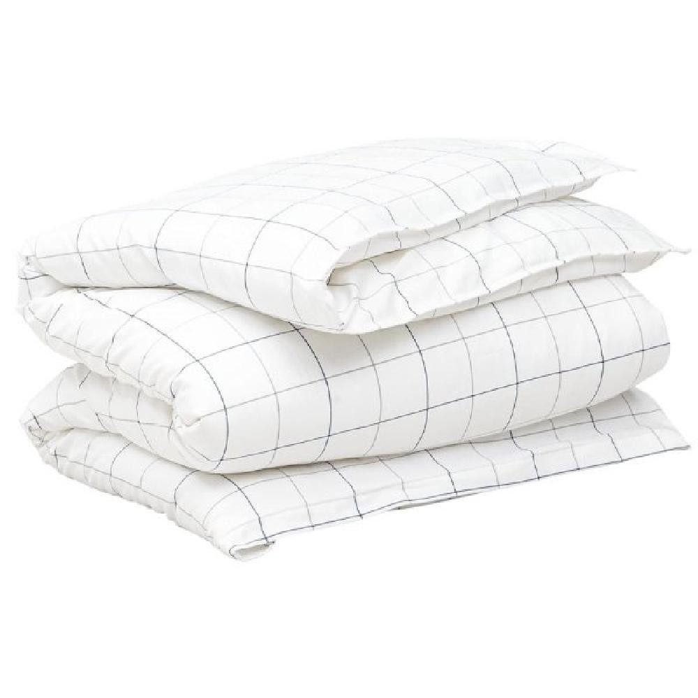 Gant Bettwäsche Gant Home Bettwäsche Twill Check Single Duvet Indigo Blue (135x200cm)
