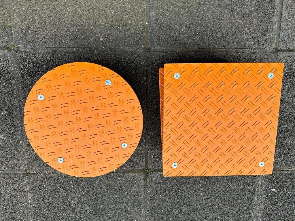 Schlögel Pflanzenroller Pflanzenroller AluGrip rund orange Ral2000 200kg Blumenroller, 0.00