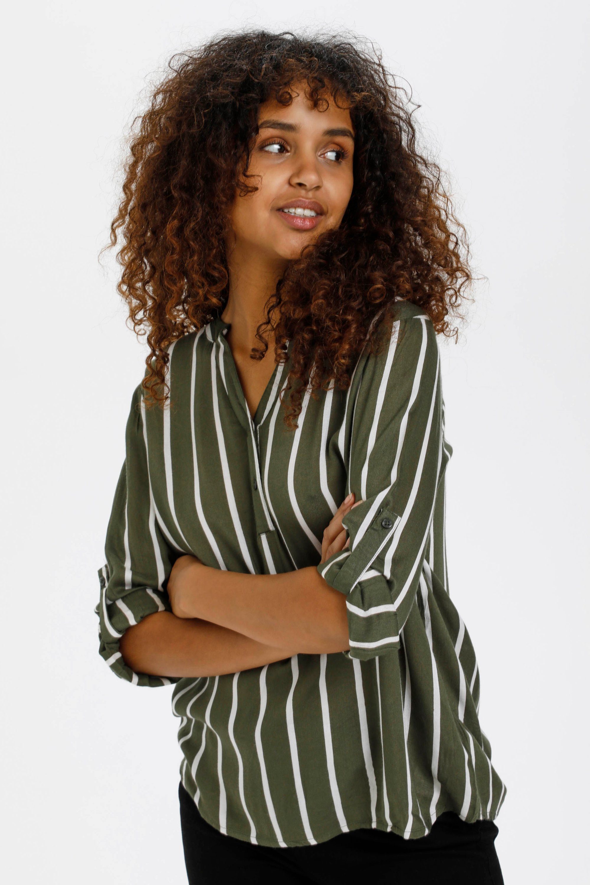 KAFFE Langarmbluse Langarm-Bluse KAstridy günstig online kaufen