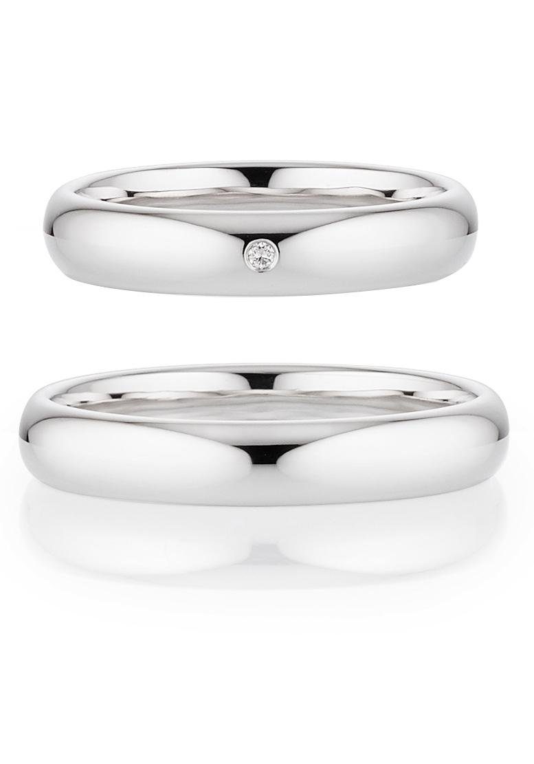 Bruno Banani Trauring Schmuck Geschenk Ehering Hochzeit Damenring Herrenring, wahlweise mit oder ohne Brillant, Made in Germany