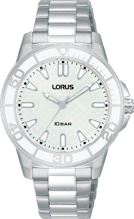 LORUS Quarzuhr RG253VX9, Armbanduhr, Damenuhr, Edelstahlarmband