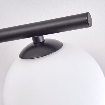 hofstein Deckenleuchte Deckenlampe aus Metall/Glas in Schwarz/Weiß, ohne Leuchtmittel, mit Glasschirmen (12 cm), 5x G9, ohne Leuchtmittel