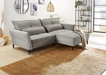 JOB Sofa Polsterecke R/L, TEWES, Grau, B 251 cm, T 179 cm