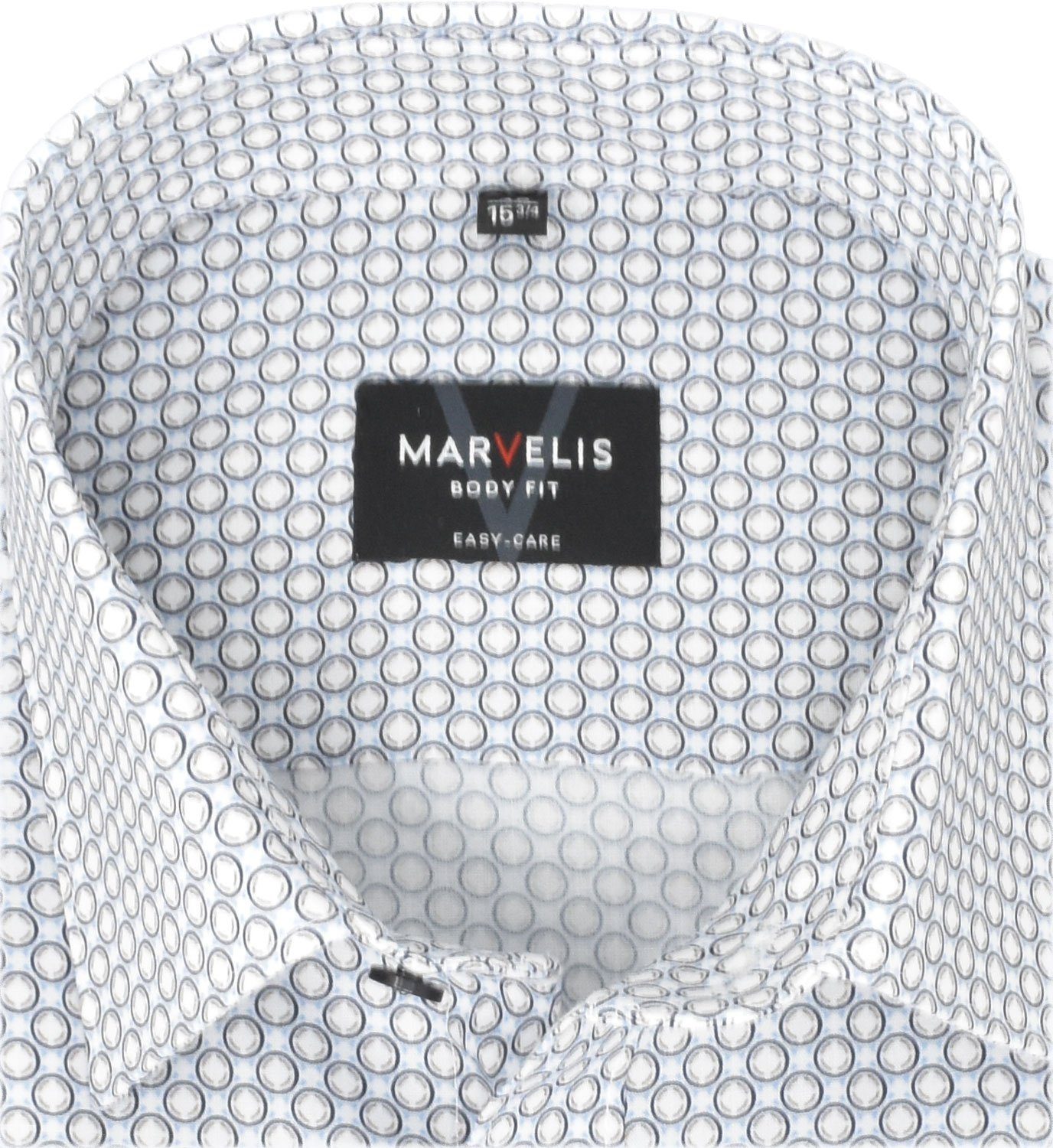 MARVELIS Businesshemd BODY FIT - Businesshemd enge, stark taillierte Schnittführung