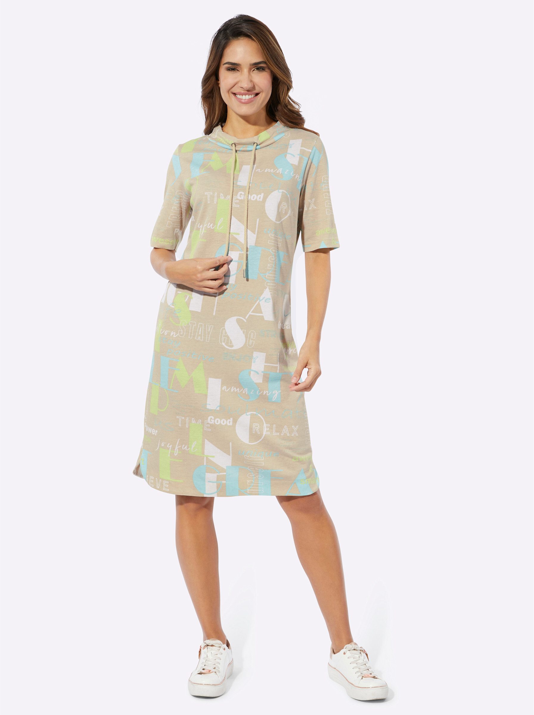 Sieh an! Jerseykleid Jersey-Kleid Kurzarm günstig online kaufen
