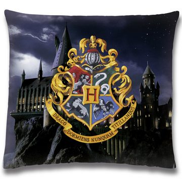 BERONAGE Dekokissen Harry Potter Hogwarts 40 x 40 Kuschelkissen passend zur Bettwäsche
