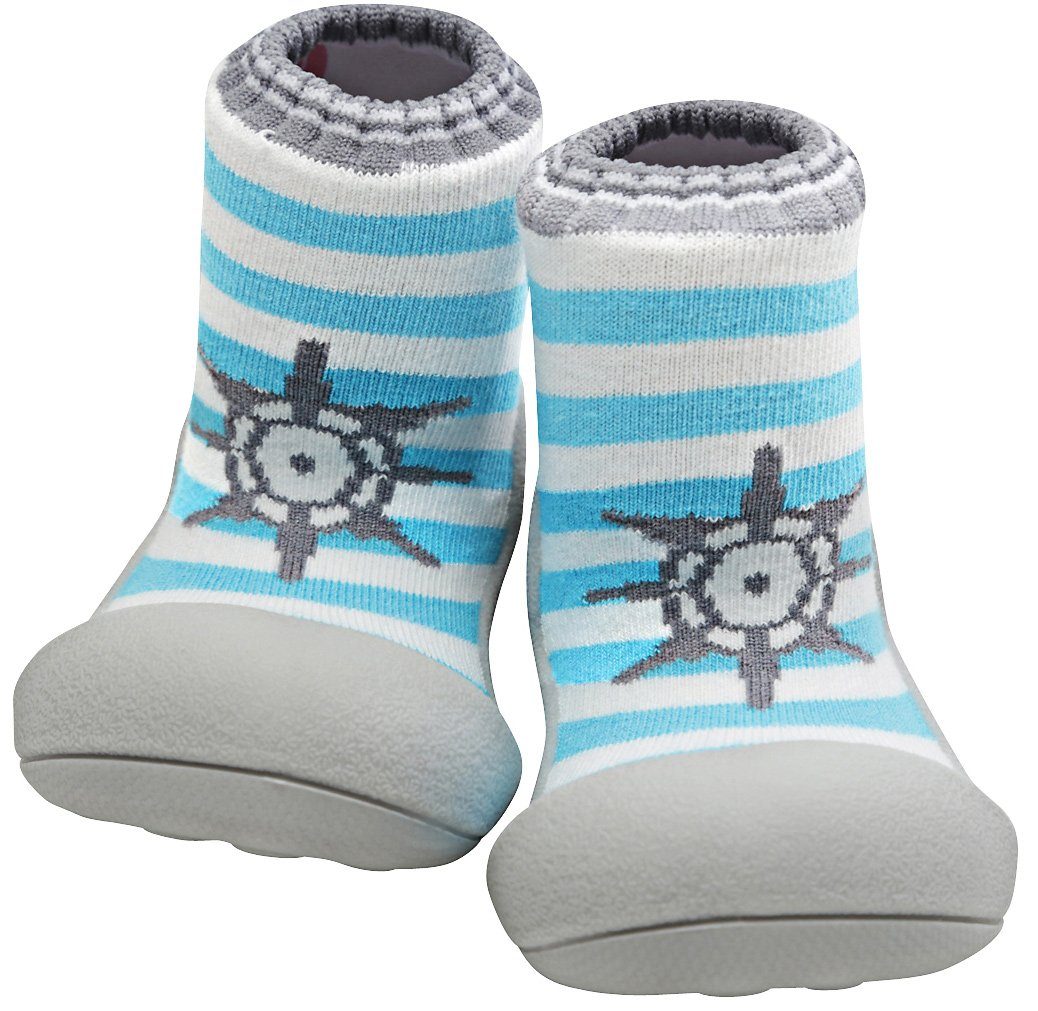 Attipas Ergonomische Baby Ходунки - Kinder Hauschuhe, Sockenschuhe Lauflernschuh Bequeme Barfußschuhe für Kleinkinder mit Zehenfreiheit für Greifreflex