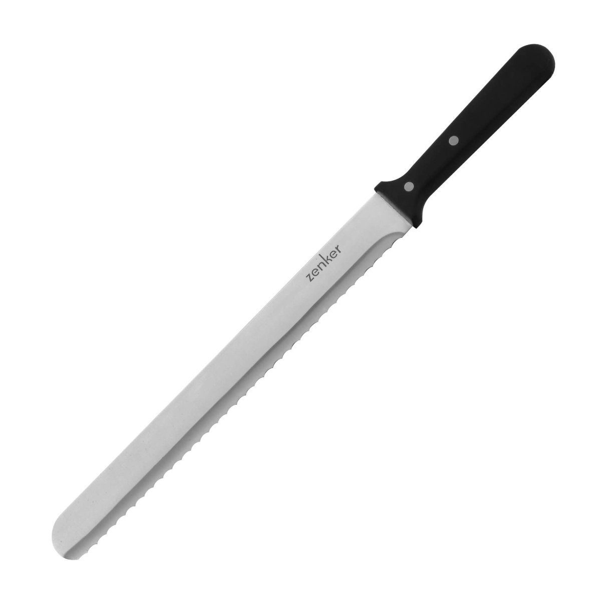 Zenker Torten-Schneidhilfe Tortenboden Schneidhilfe mit Konditormesser und Kuchen-Retter