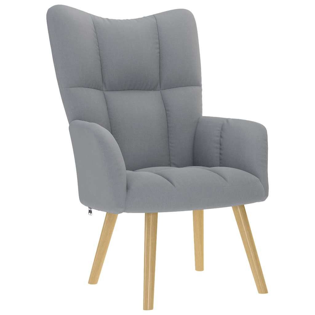 vidaXL Sessel Relaxsessel Hellgrau Stoff (1-St) günstig online kaufen