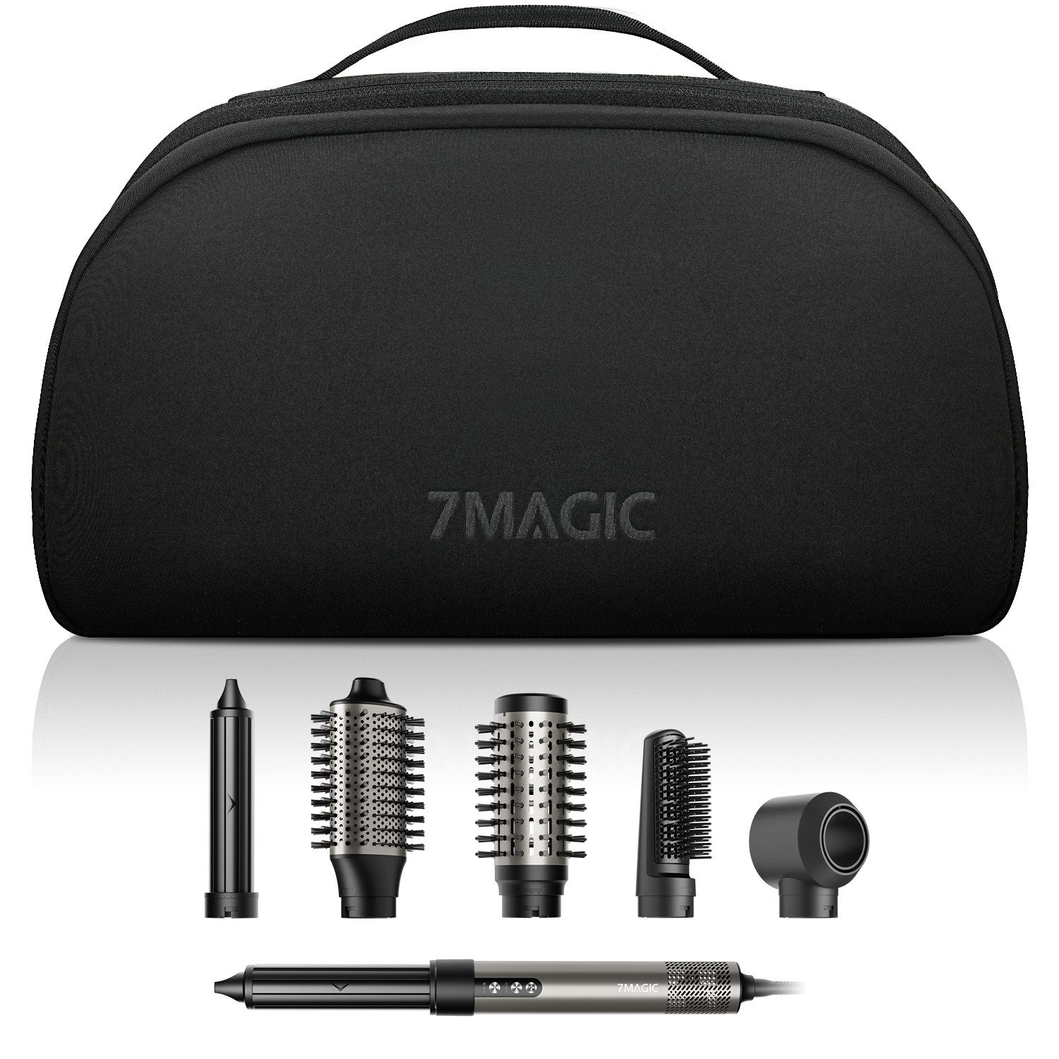 MCURO Aufbewahrungstasche für Warmluftbürste, Stoßfest, gut organisiert & ideal für Reisen